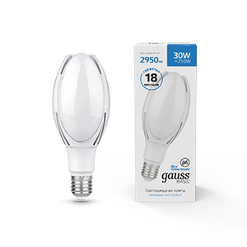 Лампа светодиодная промышленная Basic BT100 AC180-240V 30W 2950lm 6500K E40 LED 1/20