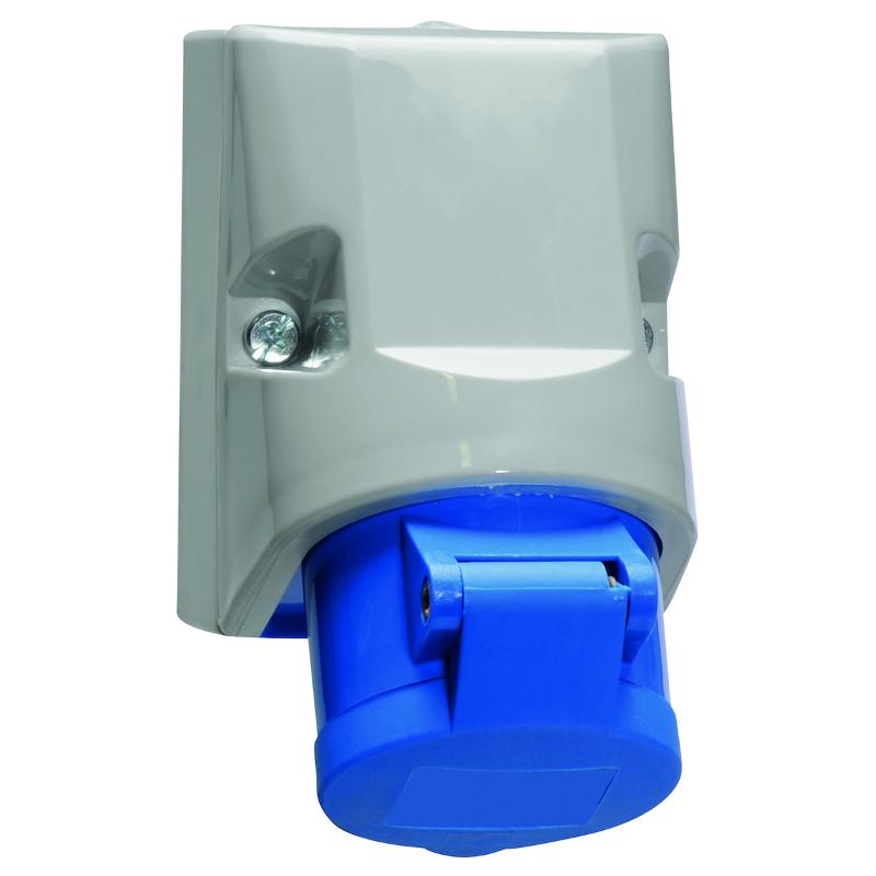 Розетка настенная 16А 3Р(2Р+Е) 230В 6h IP44 87х64 180гр. QC I 11930-Bals I Bals