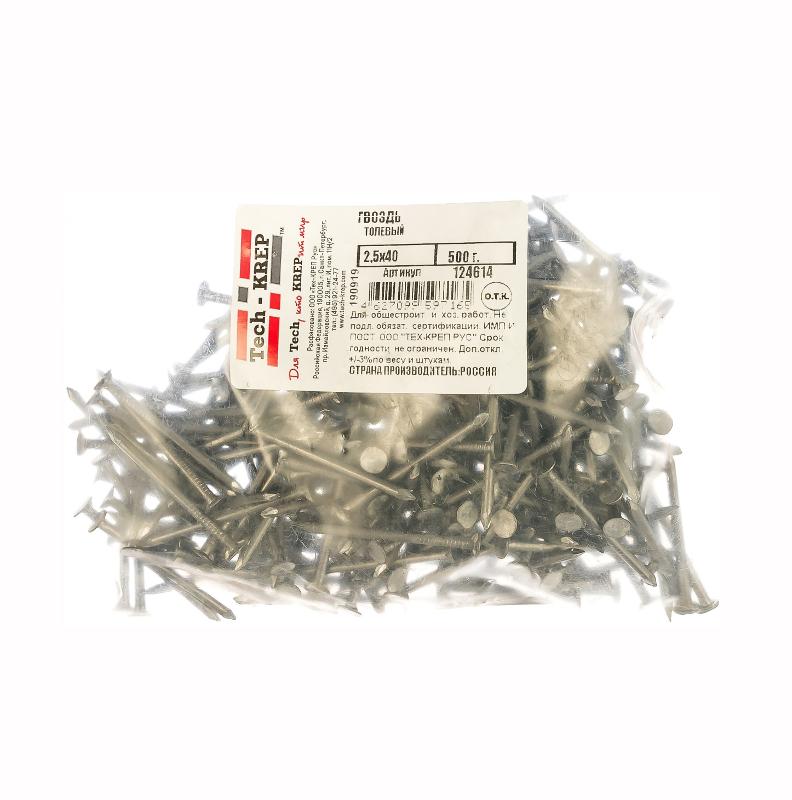 Гвоздь толевый 2,5х40 (500 г) - пакет