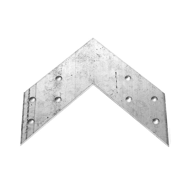 Соединитель угловой 120х35x2, оцинкованный - накл.