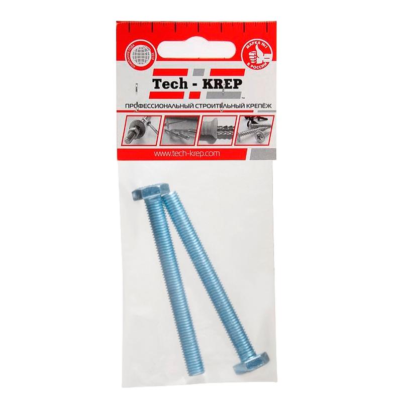 Болт DIN933 8.8 с шестигранной головкой оцинк. М12х100 (2 ш…