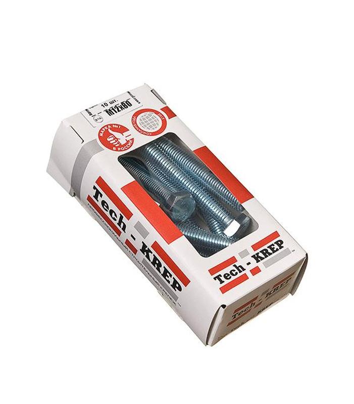Болт DIN933 8.8 с шестигранной головкой оцинк. М12х80 (10 ш…