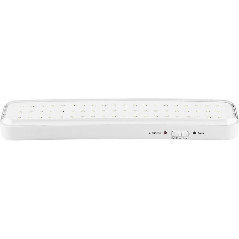 Светильник аварийного освещения аккумуляторный EL121 60LED AC/DC Li-ION батарея, белый, с наклейкой "Выход", 330*73*30 мм