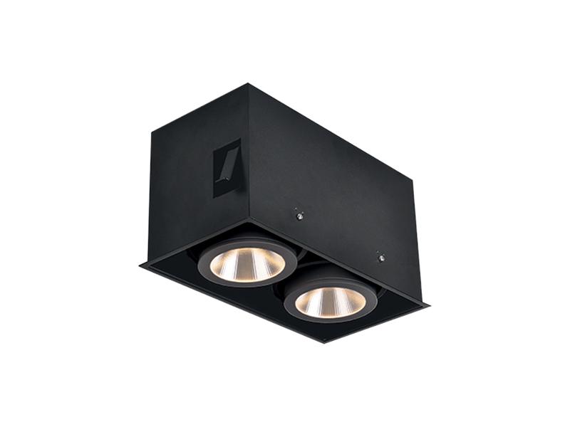 Светильник светодиодный ДВО ZIP B 215 2*15 BL D40 (w/o driver) 30Вт 3000К IP20