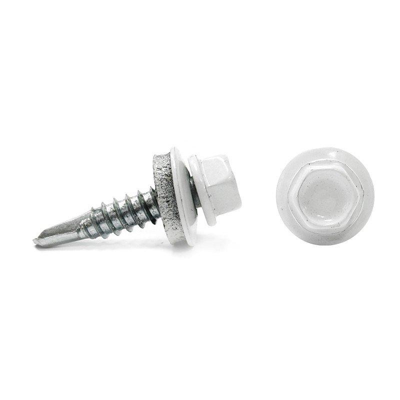 Саморез КР св. 4,8х28 RAL-9003 (ярко-белый) (300 шт) - ведро ( 1,623 кг)