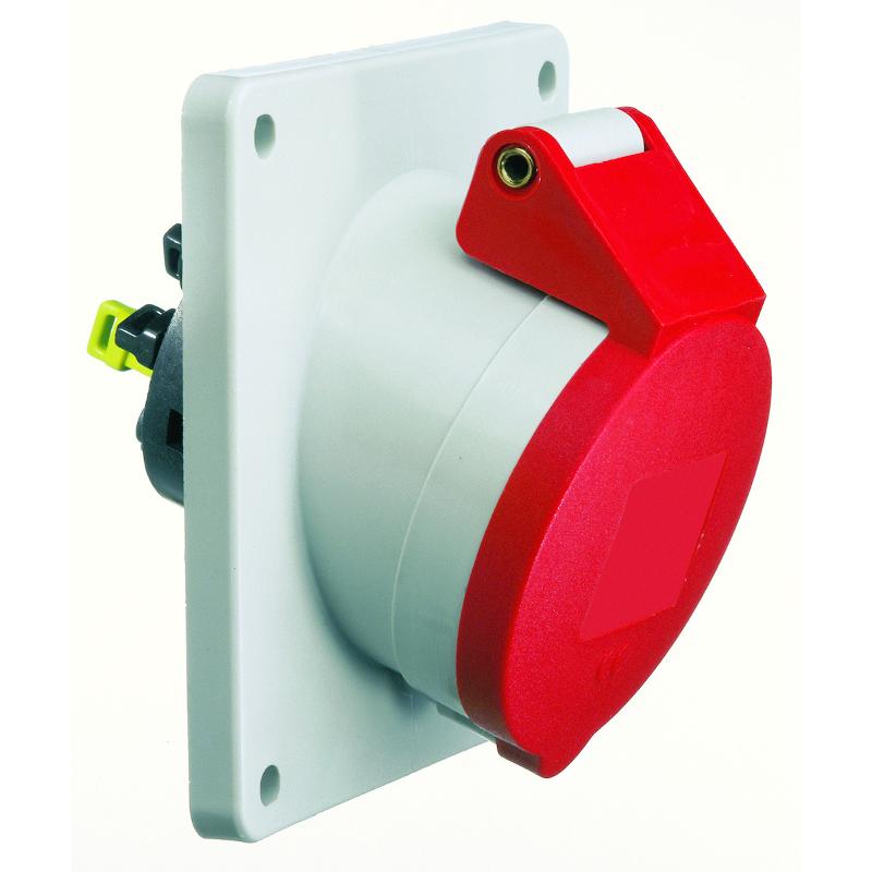 Розетка встраиваемая наклонная 32A 4р(3P+PE) 6h 400V IP44 Quick-Connect 12795 I 12795-Bals I Bals