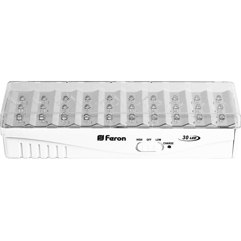 Светильник аварийного освещения аккумуляторный EL15 30 LED DC Li-ION батарея, белый 203*68*45 мм
