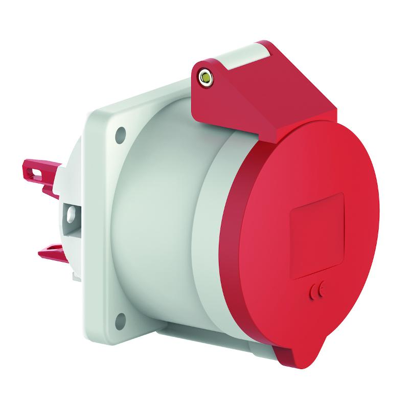 Розетка встраиваемая 32A 5р(3P+N+PE) 6h 400V IP44 Quick-Connect 132002 I 132002-Bals I Bals
