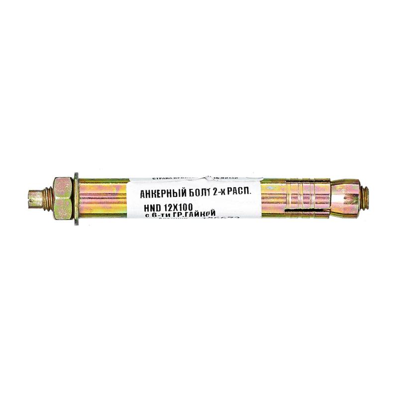 Анкерный болт 2-х расп.HND12*100 с 6-ти гр.гайк- накл. Tech- Krep ( 0,108 кг)