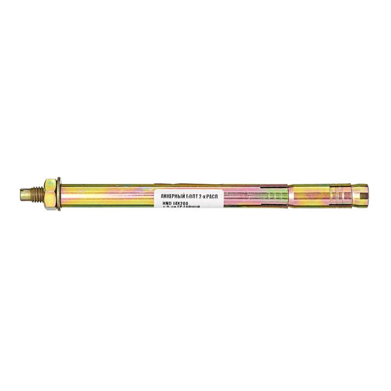 Анкерный болт 2-х расп.HND14*200 с 6-ти гр.гайк- накл. Tech- Krep ( 0,147 кг)