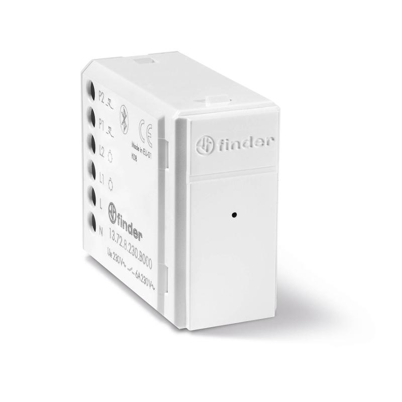 Модульное электронные реле; 1CO 6A; питание 230В АC; BLE- Yesly; цвет белый