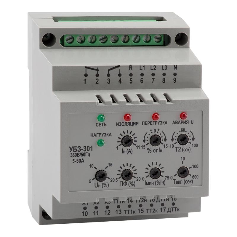 Блок защиты двигателя универсальный OptiDin УБЗ-301-63-630-УХЛ4