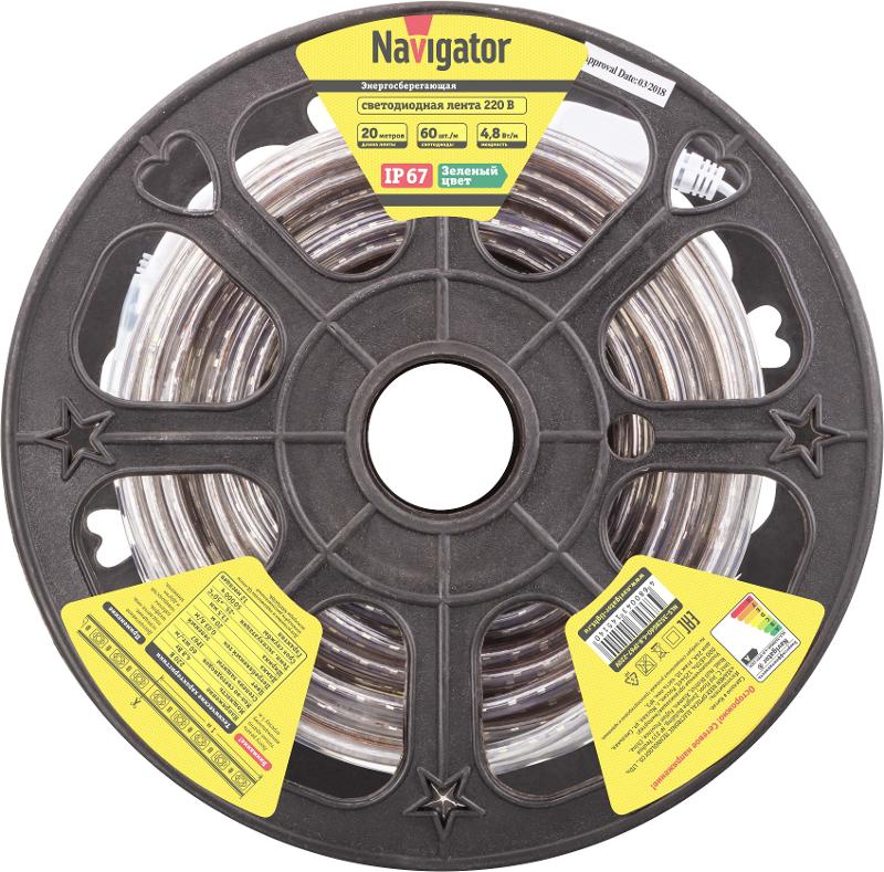 Лента светодиодная  NLS-3528G60-4.8-IP67-220V
