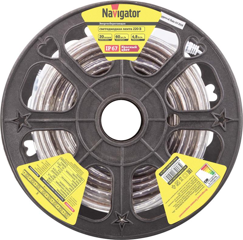 Лента светодиодная  NLS-3528R60-4.8-IP67-220V