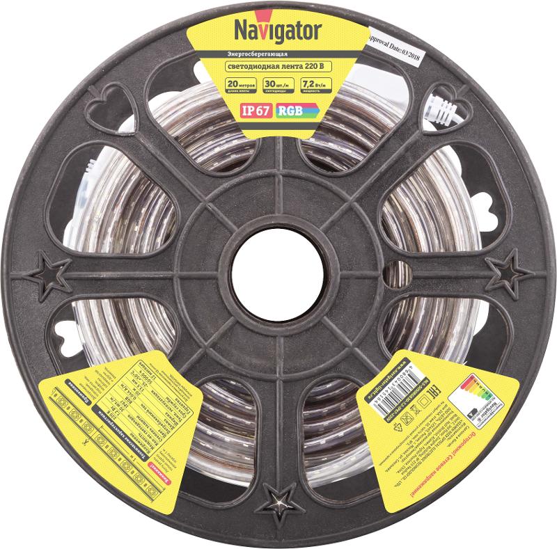Лента светодиодная  NLS-5050RGB30-7.2-IP67-220V