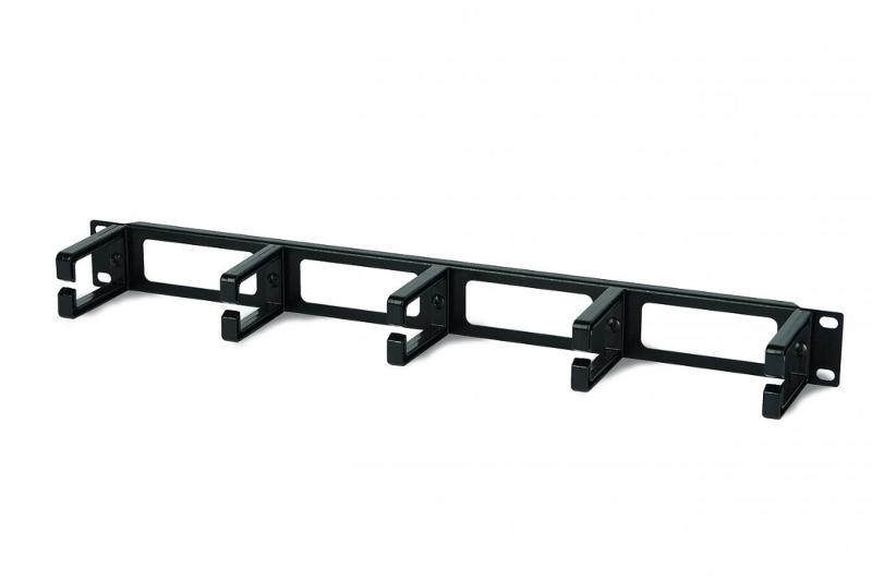 Организатор кабельный CM-1U-PL с пластиковыми кольцами, 19", 1U