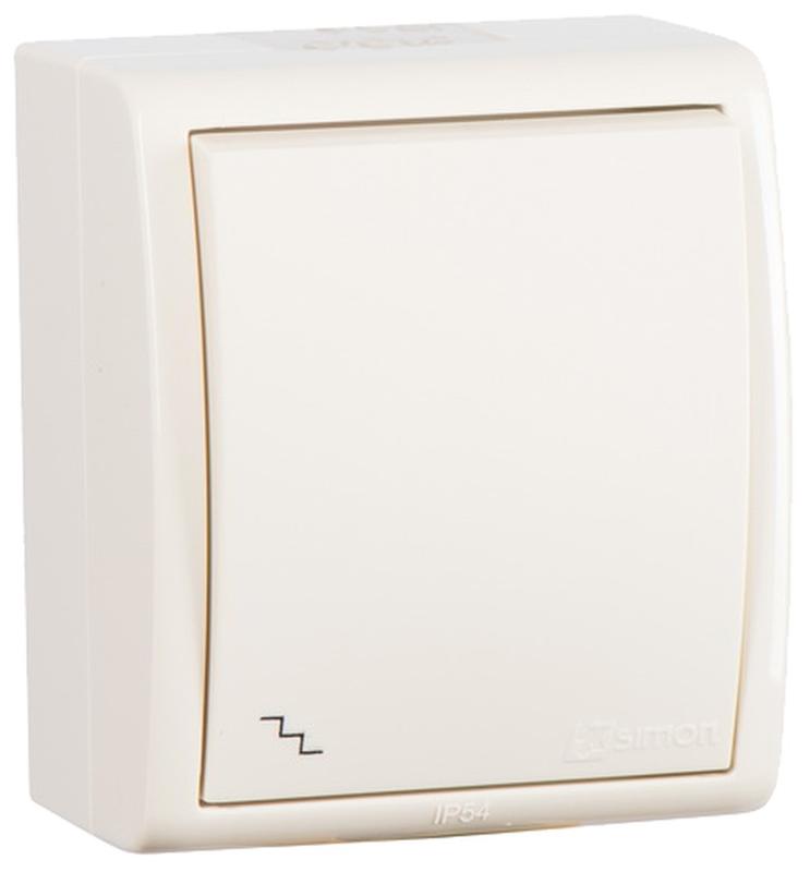 Переключатель (проходной) IP54 10AX 250В цвета слоновая кость S15 Aqua