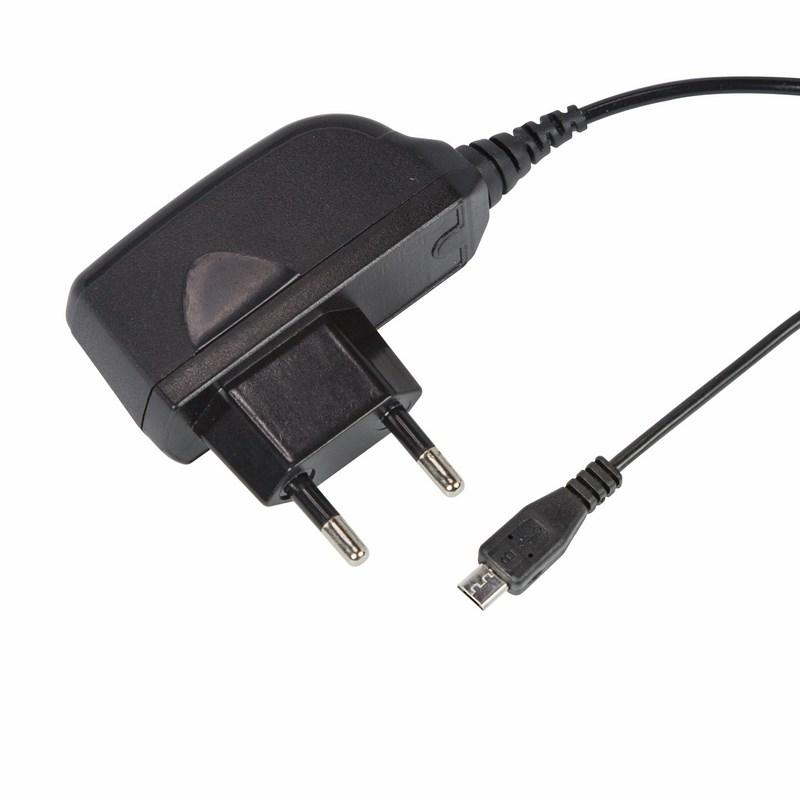 Сетевое зарядное устройство microUSB 220 В (СЗУ) (5 V, max: 1500 mA) шнур 1.2 м черное
