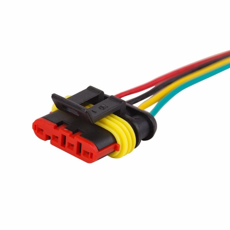 DJ7031-1.5-21 автомобильный разъем гнездо с проводом 20 см (3-контактный)