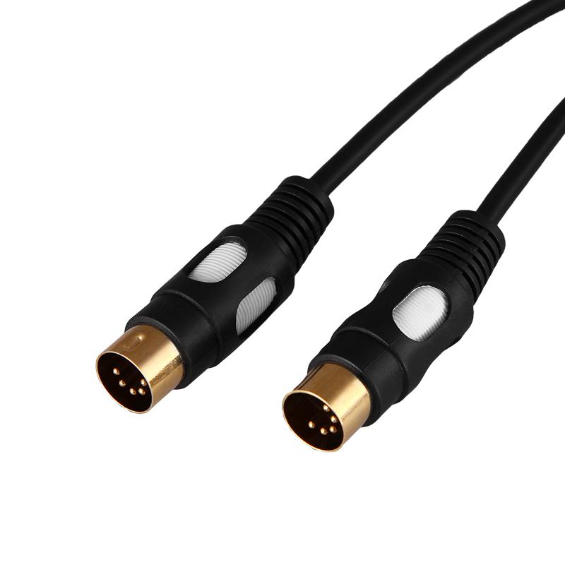 Шнур DIN 5 Pin - DIN 5 Pin, длина 1,5 метра (GOLD)