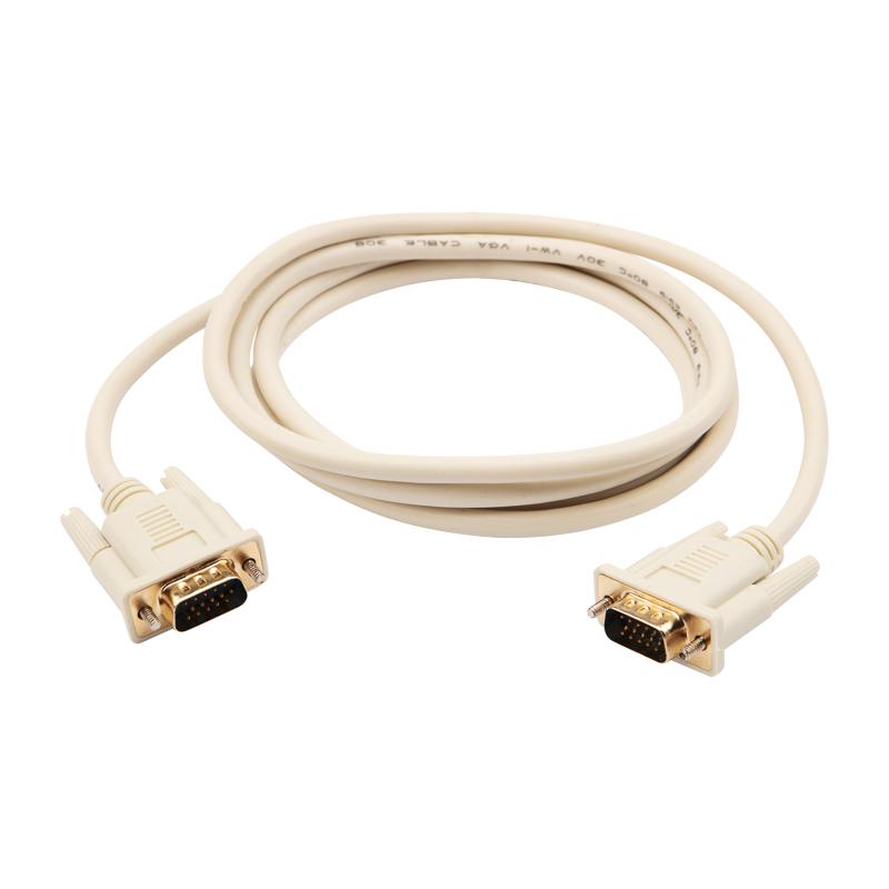 Шнур VGA - VGA с ферритами, длина 1,8 метра, серый (GOLD)