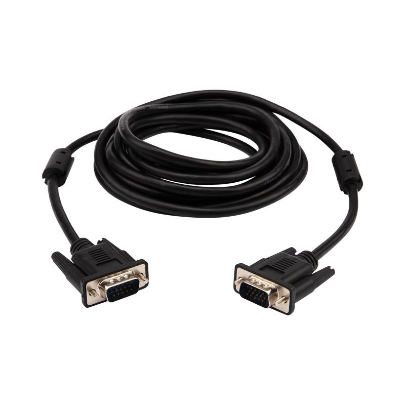 Шнур VGA - VGA с ферритами, длина 3 мeтра, черный PROconnect