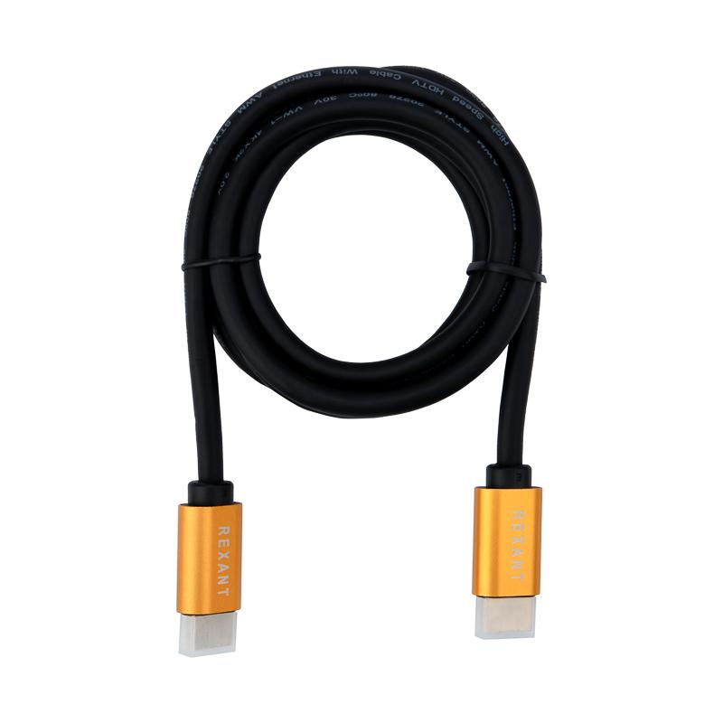 Кабель REXANT HDMI - HDMI 2.0 длина 1.5 метра (GOLD)
