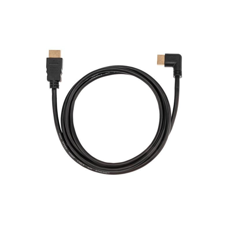 Кабель HDMI - HDMI 1.4 угловой, 1.5м Gold
