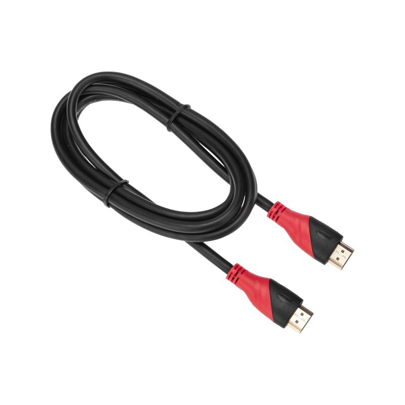 Шнур HDMI - HDMI с фильтрами, длина 1,5 метра (GOLD) (PVC пакет)