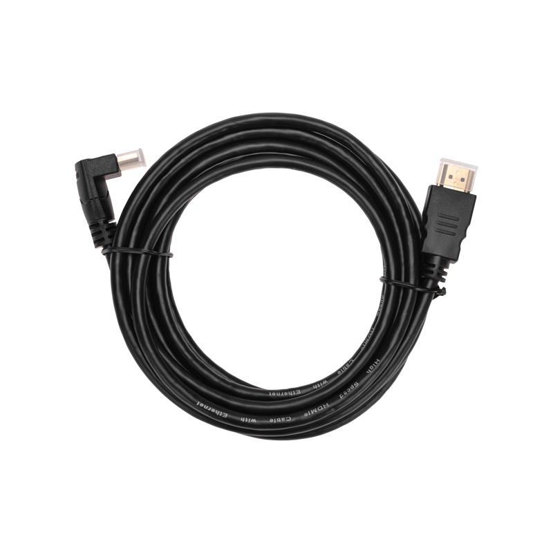 Кабель HDMI - HDMI 1.4 угловой, 3м Gold