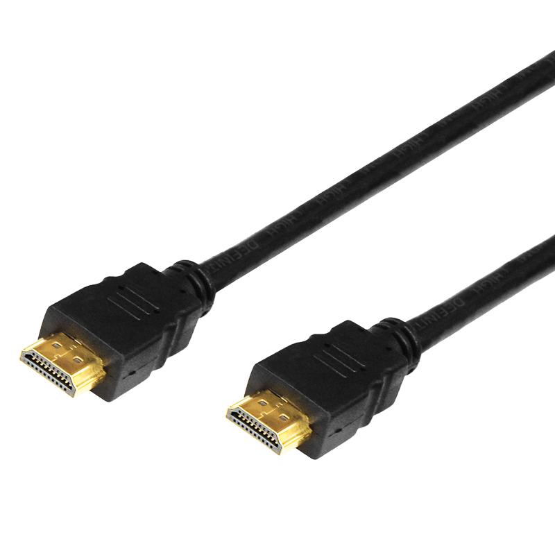 Шнур HDMI - HDMI с фильтрами, длина 10 метров (GOLD) (PVC пакет)