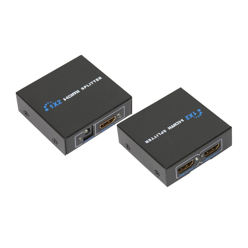 Делитель гнездо HDMI на 2 гнезда HDMI, металл