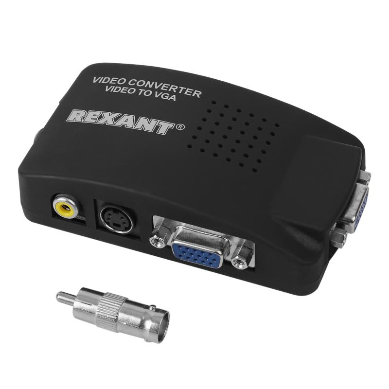 Конвертер BNC + S-video на VGA