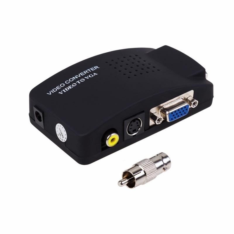 Конвертер BNC\RCA + S-video на VGA (в комплекте переходник гн. BNC – шт. RCA)
