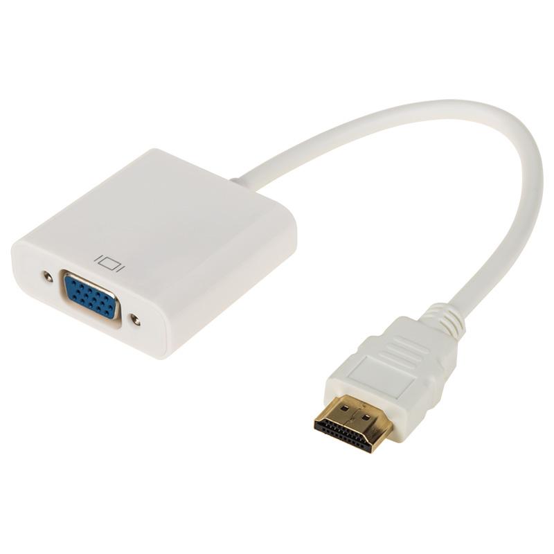 ПЕРЕХОДНИК шт. HDMI - гн. VGA (провод) + 3. 5 mm Аудио с питанием