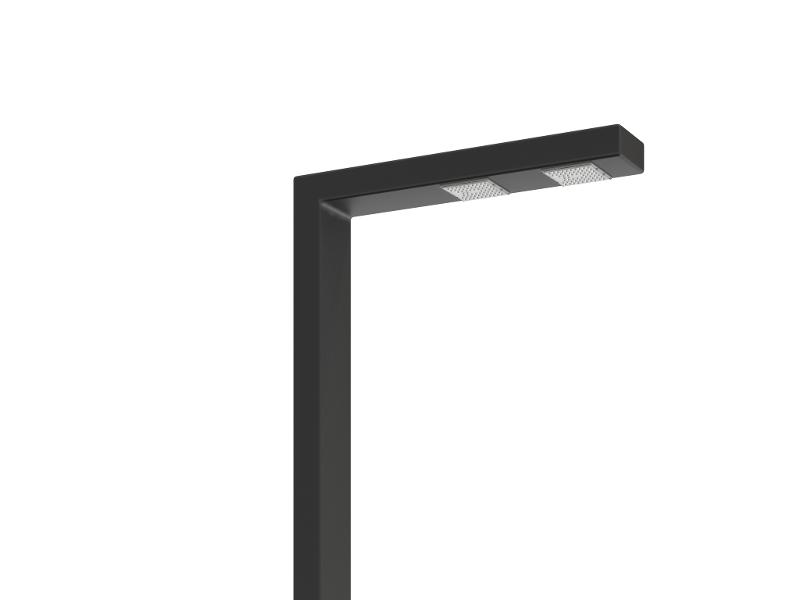Осветительный комплекс POKER LED 55W DW 730 RAL9005 L-SHAPE 6M (в комплекте ЗДФ)