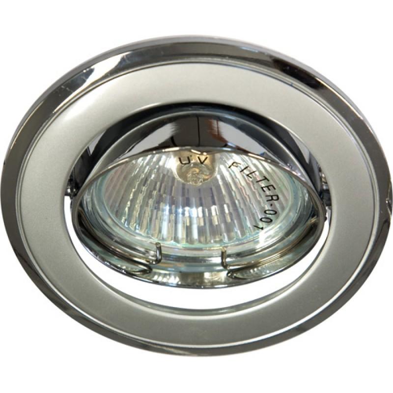 Светильник точечный встраиваемый под лампу 301T-MR16 50W G5.3 титан-хром/ Titan-Chrome
