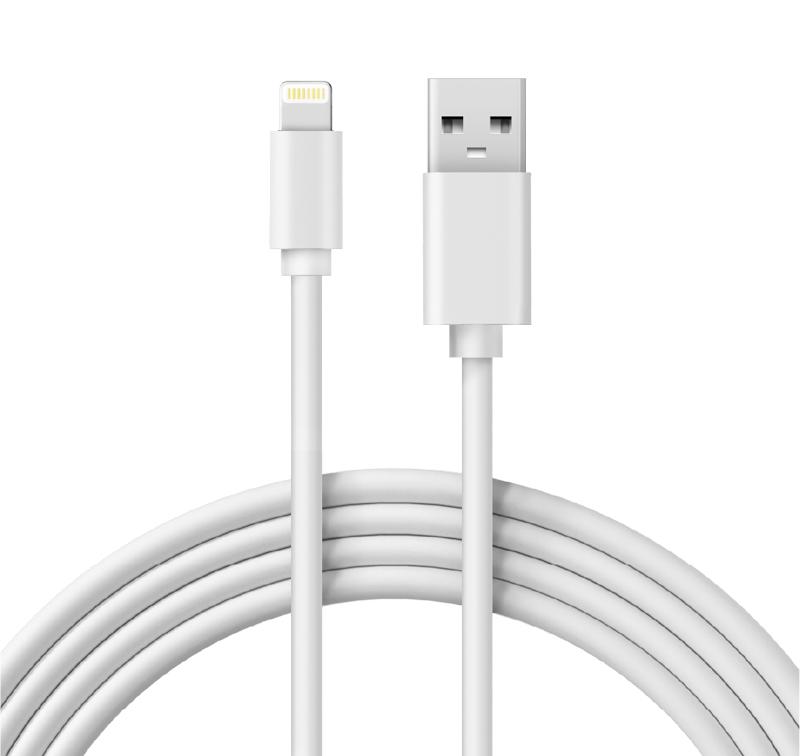USB кабель для iPhone 5/6/7 моделей original copy 1:1 белый