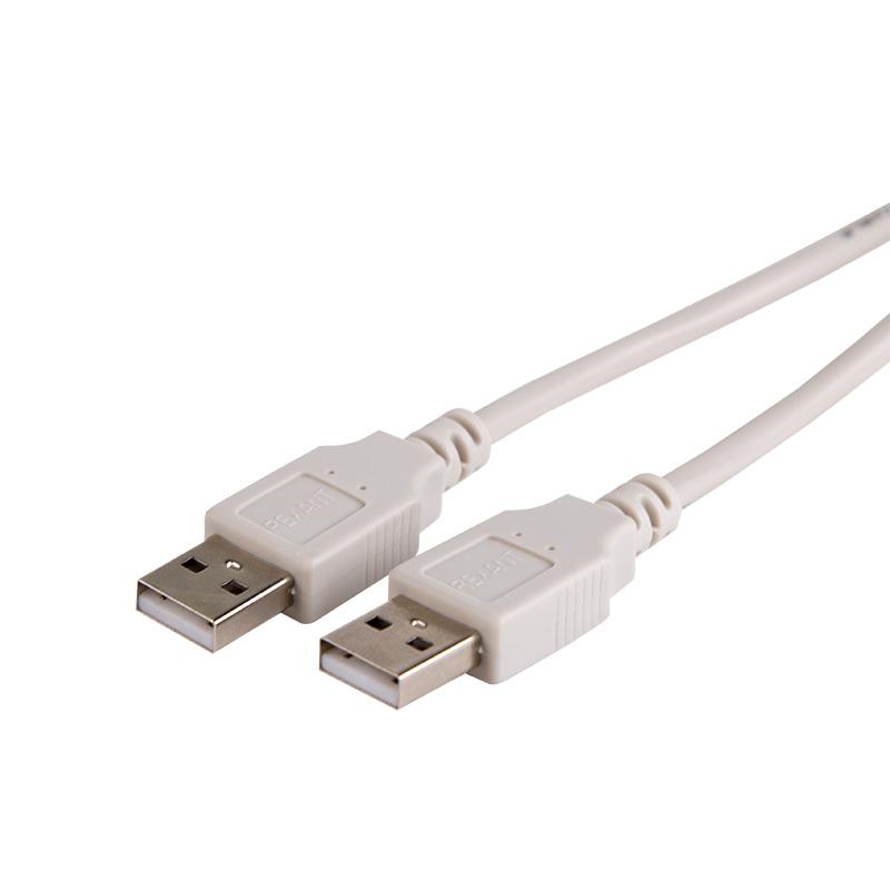 Шнур USB-A (male) штекер - USB-A (male) штекер, длина 1,8 метра (PE пакет)