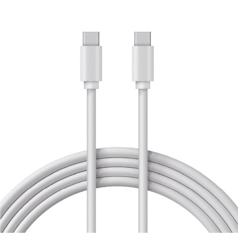 Кабель Type-C - Type-C PD 60W/1m/PVC/white/ REXANT