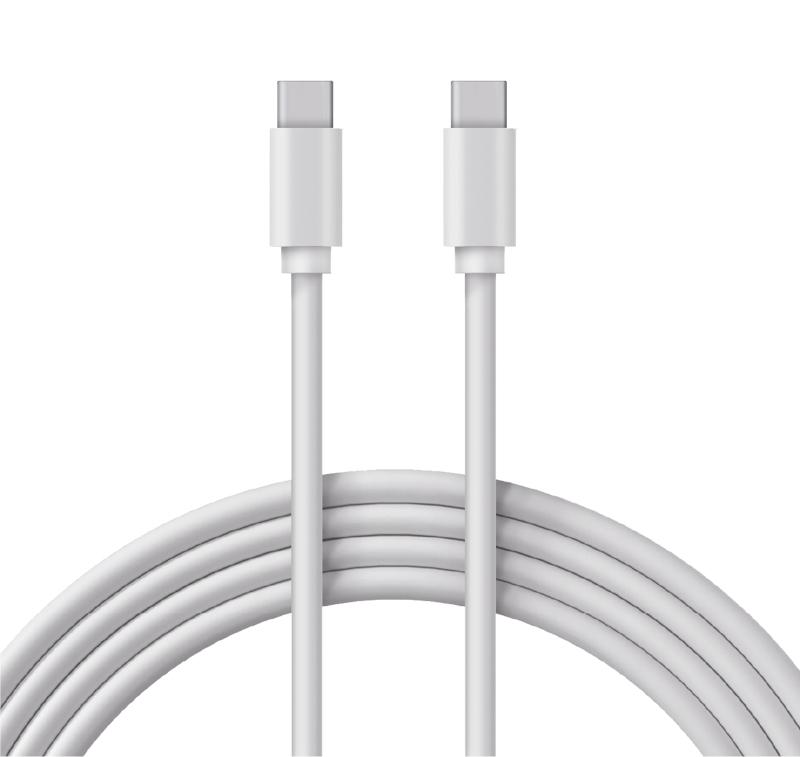 Кабель Type-C - Type-C 2A/1m/PVC/white/REXANT