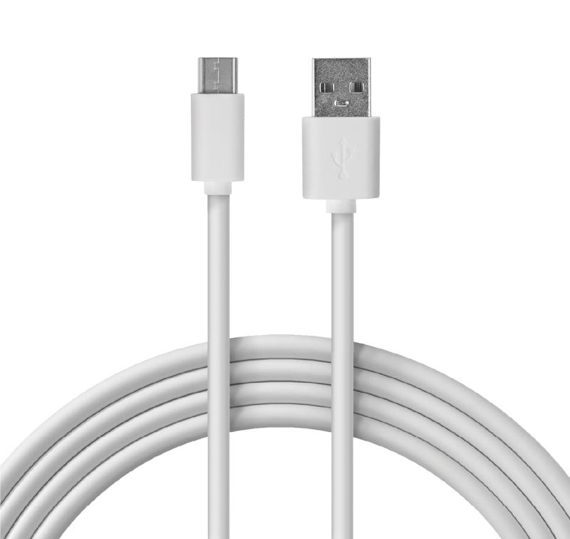 Шнур USB 3.1 type C (male)-USB 2.0 (male) 1 м белый