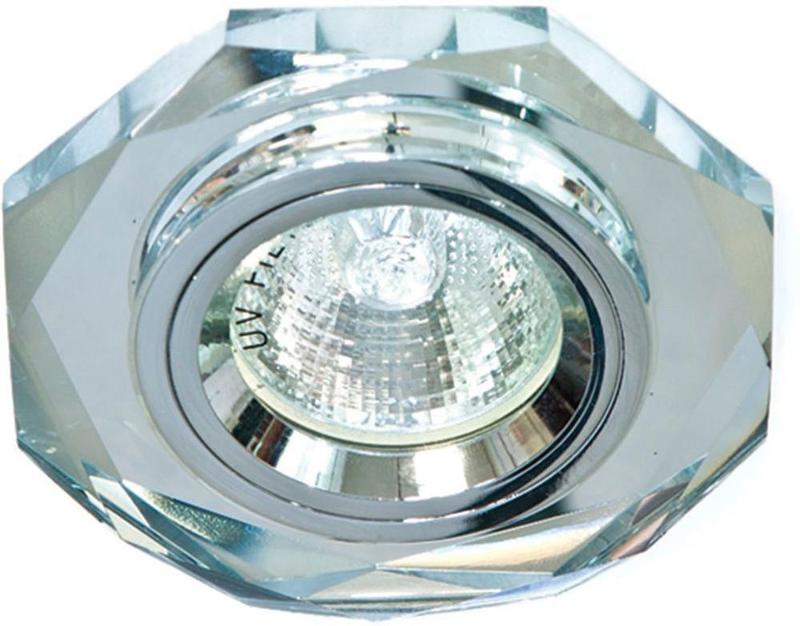 Светильник точечный встраиваемый под лампу 8020-2 MR16 50W G5.3 серебро, серебро/ Silver-Silver
