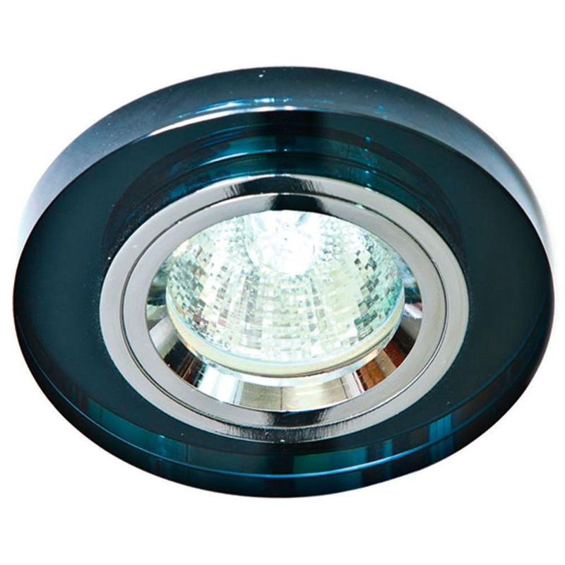 Светильник точечный встраиваемый под лампу 8060-2 MR16 50W G5.3 серый, серебро/ Grey-Silver