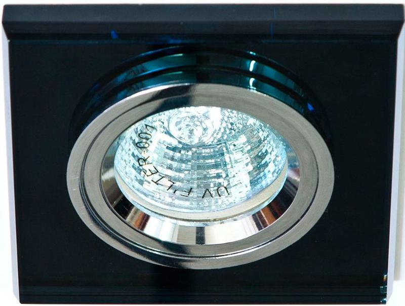 Светильник точечный встраиваемый под лампу 8170-2 MR16 50W G5.3 серый, серебро/ Grey-Silver