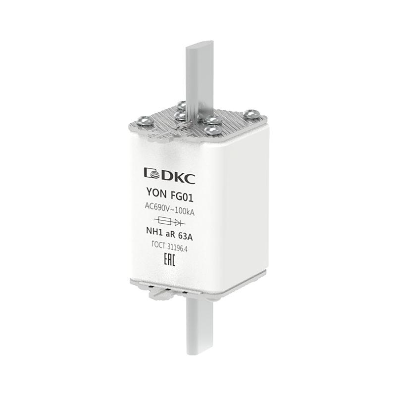 Предохранитель YON ножевого типа FG1 63А 690V характеристика aR