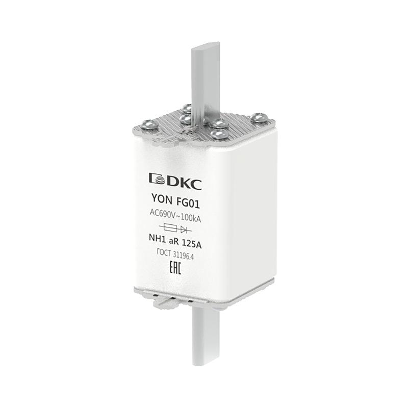 Предохранитель YON ножевого типа FG1 125А 690V характеристика aR