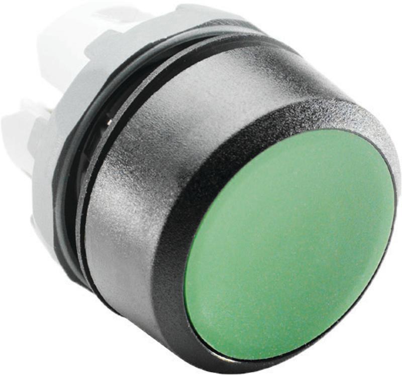 Кнопка MP1-10G зеленая (только корпус) без подсветки без фиксаци и