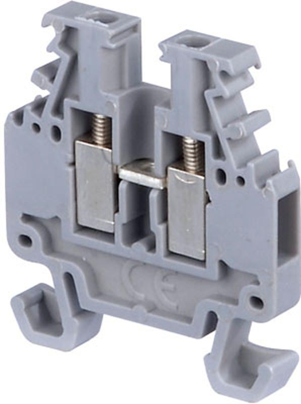 Клемма DR1,5/4 винт 1.5мм.кв., мини, DIN2
