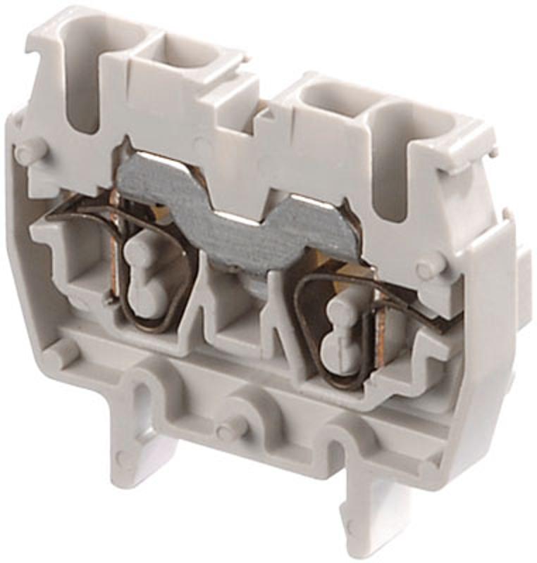 Клемма DR2,5/5.N.2L пруж. 2.5мм.кв. синяя, мини, DIN2